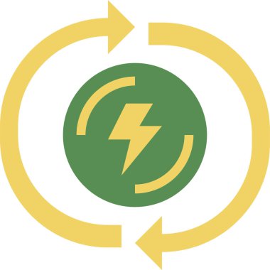 Biyoyakıt simgesi, vektör illüstrasyonu