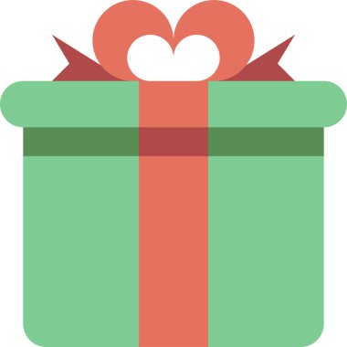 hediye simgesi, vektör çizimi