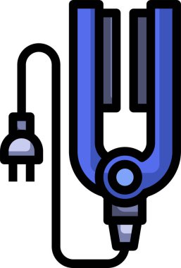 Saç simgesi vektör illüstrasyonu için düzeltici