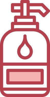 Traş jeli simgesi, vektör illüstrasyonu