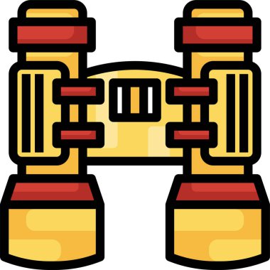 binoküler simge, vektör çizimi