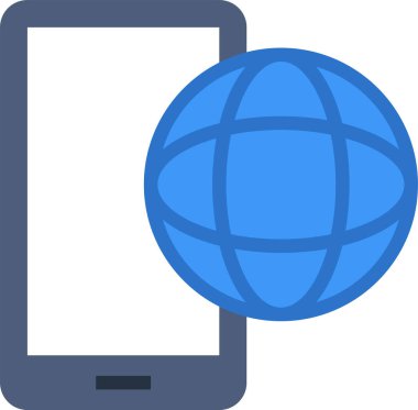 Smartphone uygulama simgesi, vektör illüstrasyonu