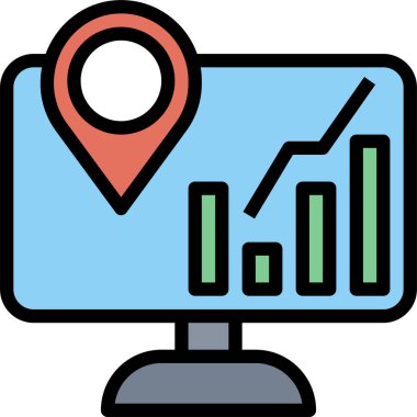 gps simgesi, vektör illüstrasyonu