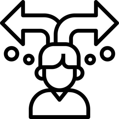 Eğitim seçimi simgesi, vektör illüstrasyonu