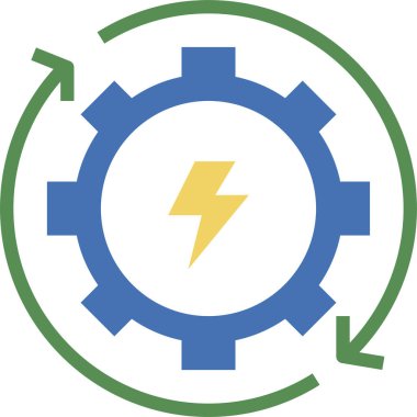 Ekoloji ve çevre simgesi, vektör illüstrasyonu