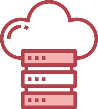 Veri Depolama simgesi, vektör illüstrasyonu 