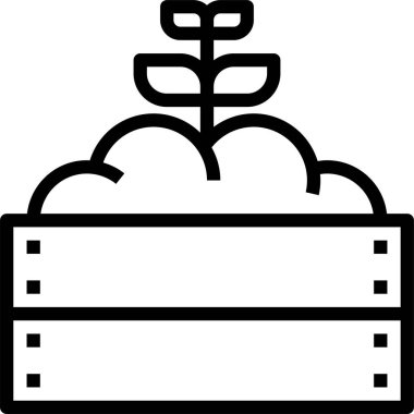 Tarım bitkileri simgesi, vektör illüstrasyonu