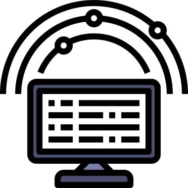 Elektronik konsept vektör illüstrasyonu