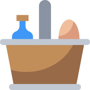 yiyecek ve içecek konsepti vektör modern resimleme simgesi 