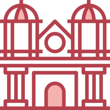 mimari konsepti grafik vektör illüstrasyonu 