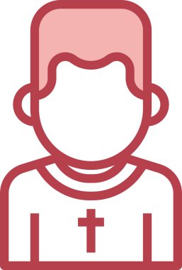 İlk komünyon elbisesi olan tatlı çocuk. Vektör