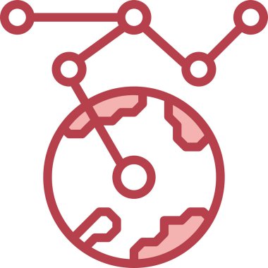 İnternet simgesi, vektör illüstrasyonu