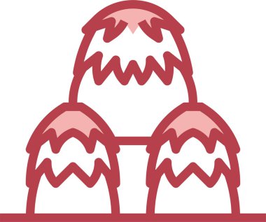 saman Yığını ikon vektör çizimi 