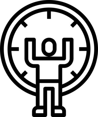 Zaman kavramı vektör çizim 