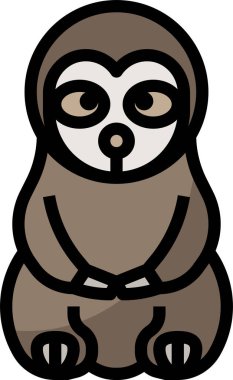 hayvan simgesi vektör illüstrasyonu 