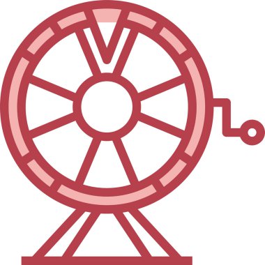 Kumarhane tekeri simgesi, vektör illüstrasyonu