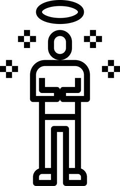 İkona inan, vektör illüstrasyonu