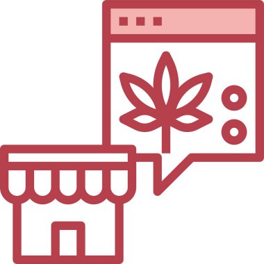 marijuana konsept vektör illüstrasyonu 