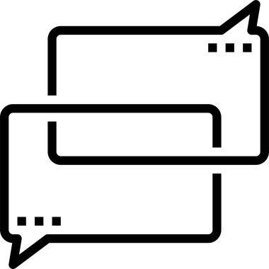 Sohbet simgesi vektör illüstrasyonu