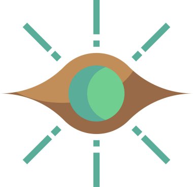 Büyük Patlama simgesi, vektör çizimi