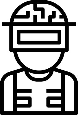 asker simgesi vektör illüstrasyonu 