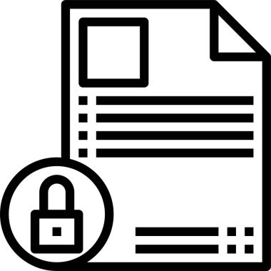 Dijital sözleşme simgesi, vektör illüstrasyonu