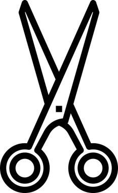 makas simgesi vektör illüstrasyonu 