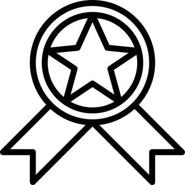 Madalya ödülü vektör illüstrasyonu 