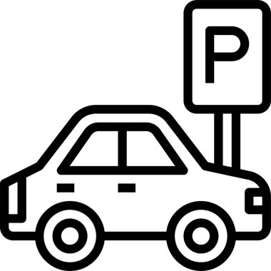 Simge vektör otopark