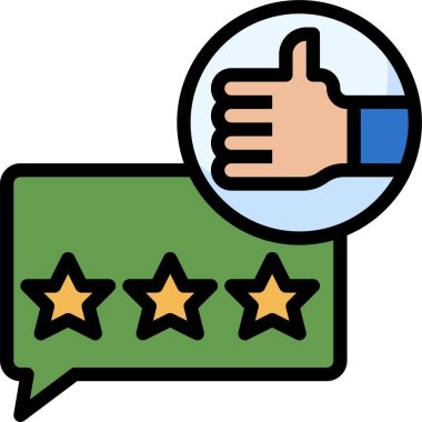 Geri bildirim simgesi, vektör illüstrasyonu yaz