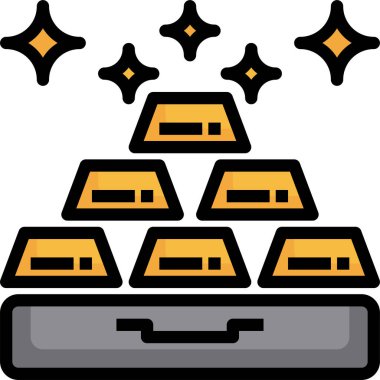 Altın simge, vektör illüstrasyonu