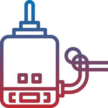 DC Motor simgesi, vektör çizimi