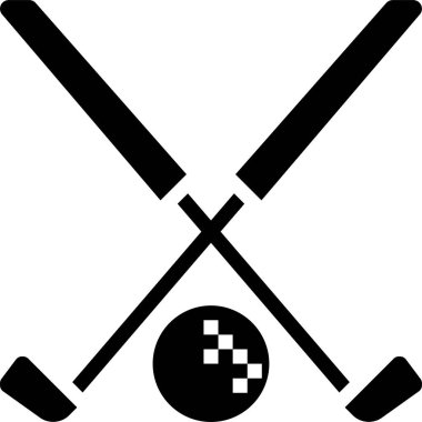 Golf simgesi, vektör illüstrasyonu