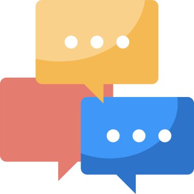 Sohbet simgesi vektör illüstrasyonu