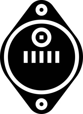 BJT transistör simgesi, vektör illüstrasyonu