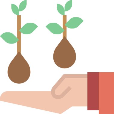 büyüme simgesi, vektör illüstrasyonu