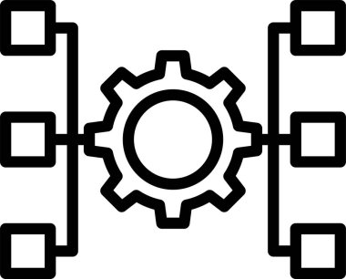 İnsanlar vektör illüstrasyonlu grafik simgesi 