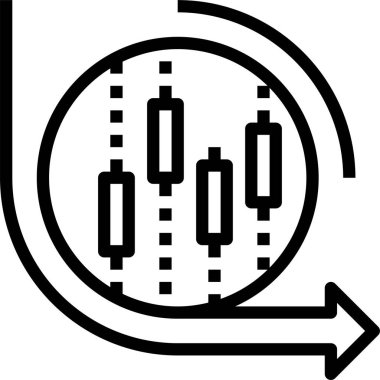 Para yanlamasına simgesi, vektör illüstrasyonu