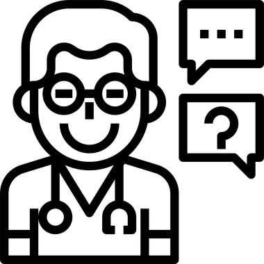 Veteriner simgesi, vektör illüstrasyonuna sor