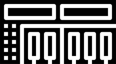 müzik ve ses konsepti vektör illüstrasyonu