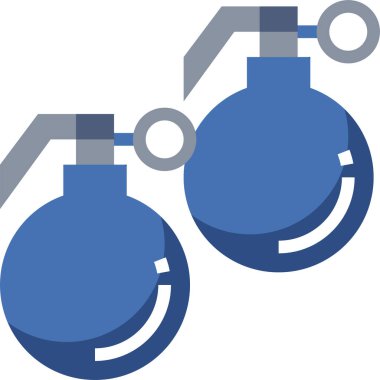 El bombası simgesi, vektör illüstrasyonu