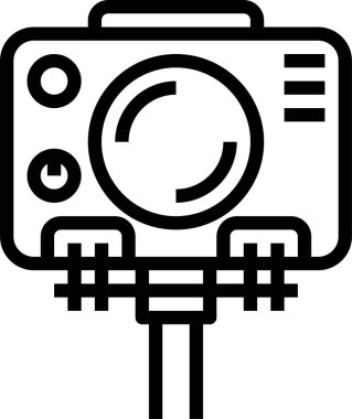 Kamera simgesi, vektör illüstrasyonu