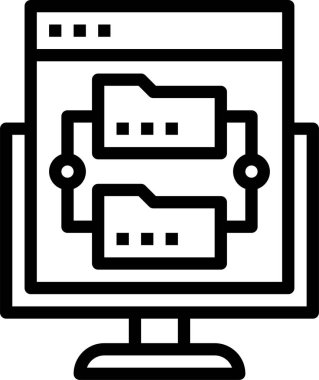 tarayıcı simgesi, vektör illüstrasyonu