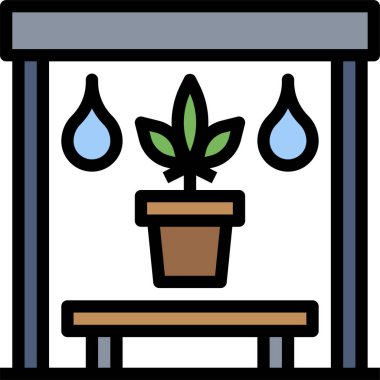 marijuana konsept vektör illüstrasyonu 