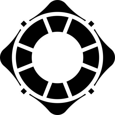 Cankurtaran simgesi vektör illüstrasyonuna yardım et 