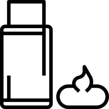 Saç jölesi simgesi, vektör illüstrasyonu