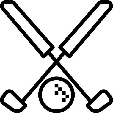 Golf simgesi, vektör illüstrasyonu