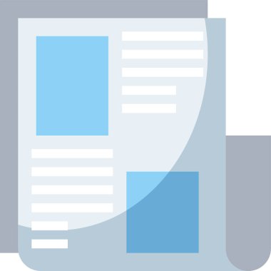 kağıt ve belge ikon vektör illüstrasyonuName 