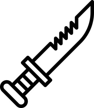 bıçak simgesi vektör illüstrasyonu 