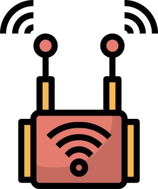 uydu istasyonu vektör illüstrasyonu